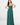 Go Glam Peacock Green Bridesmaid Maxi Dress with Pleated Empire Waist