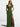 Juniper Green Stretch Satin A-Line Bridesmaid Dress with Leg Slit