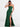 2025 Dark Green Bridesmaid Sheath Strapless Chiffon Convertible Dress