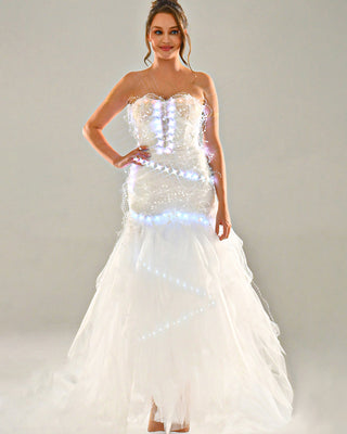 Strapless Fit And Flare Wedding Dress Party Gowns