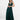 Emerald Deep V Cross Back Maxi Dress,Sleeveless Thin Straps Guest Gown