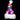 Flashing Lights Light Up Mini Santa Hat LED Hair Clip HP012