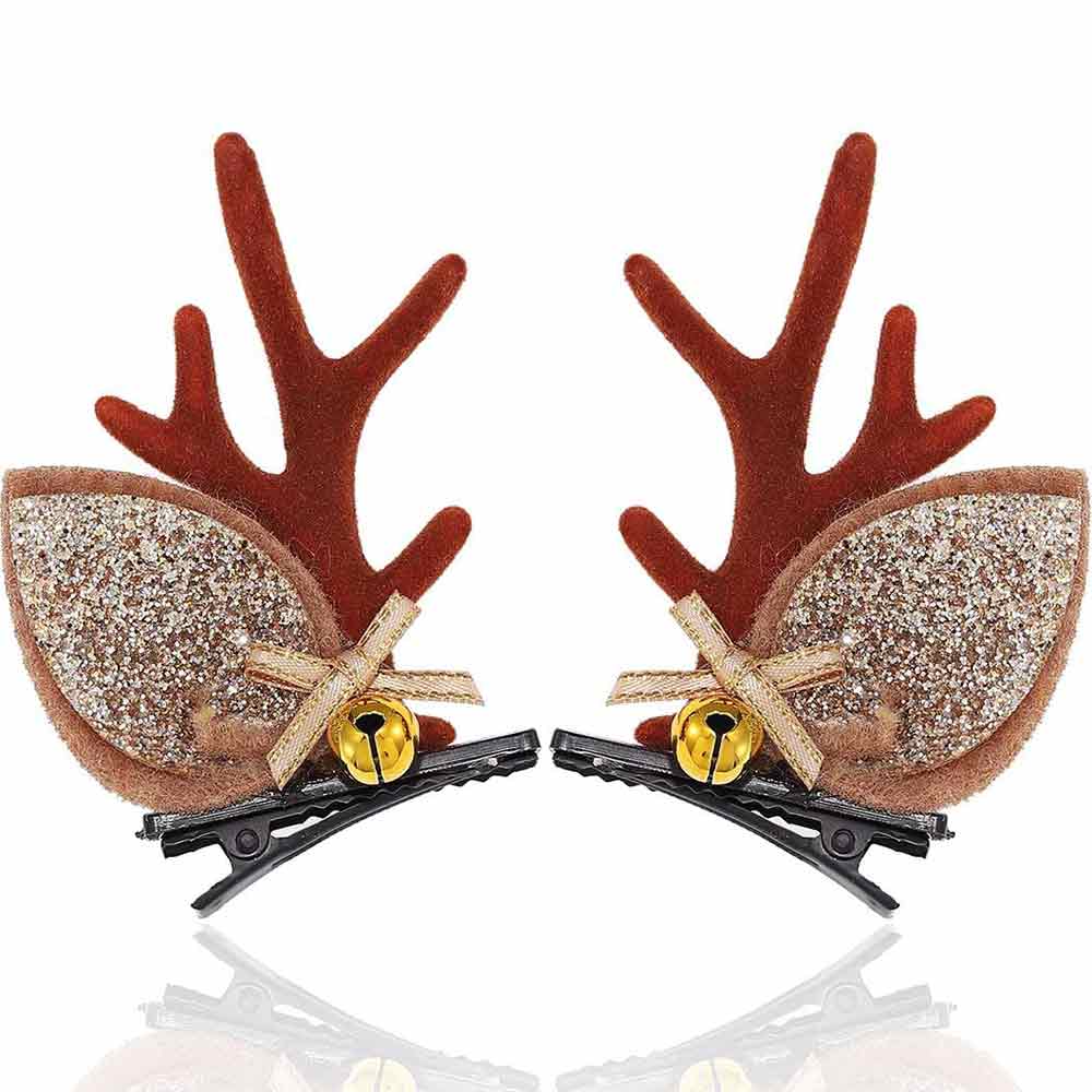 Christmas Hair Clips Xmas Reindeer Antlers Ears Hair Clip HP016