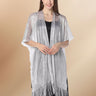 Sheer Pashmina Tassel Wedding Shawl Long Thin Scarf