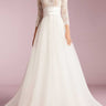 Lace Wedding Dress With 3/4 Sleeves