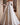 A-line White Glitter Wedding Dress