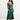 Ming Green Satin Midi Bridesmaid Dress