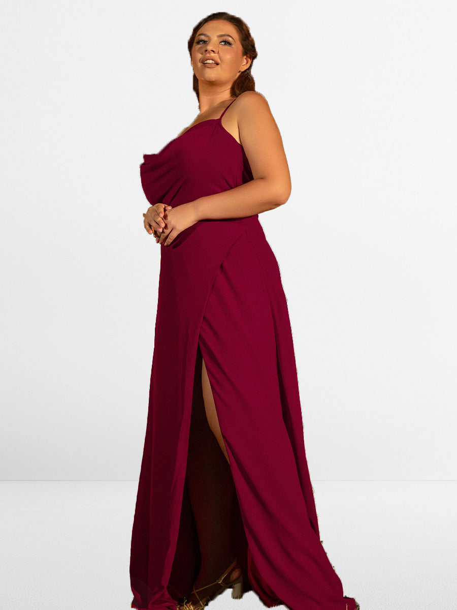 2025 Burgundy Mother Of The Bride Dresses Plus Size Sleeveless Slip