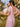 Flutter Sleeve V-Neck Pink Bridesmaid Dresses BGDS015