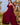 Plus Size Red Bridesmaid Dresses V Neck Chiffon