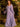 Langärmliges Brautjungfernkleid in gedämpftem Violett BGFC022