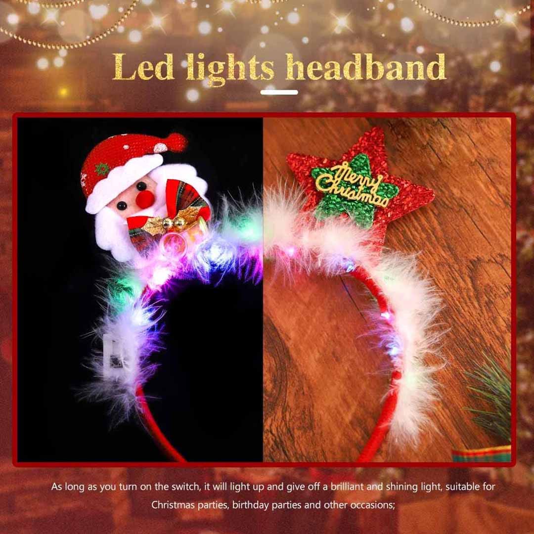 Xmax Light Up Christmas Headbands