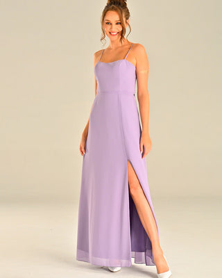 Purple Dress Sleeveless Wedding Bridesmaid Guest