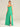 Boho Green Bridesmaid Dresses Cowl Neck Sleeveless