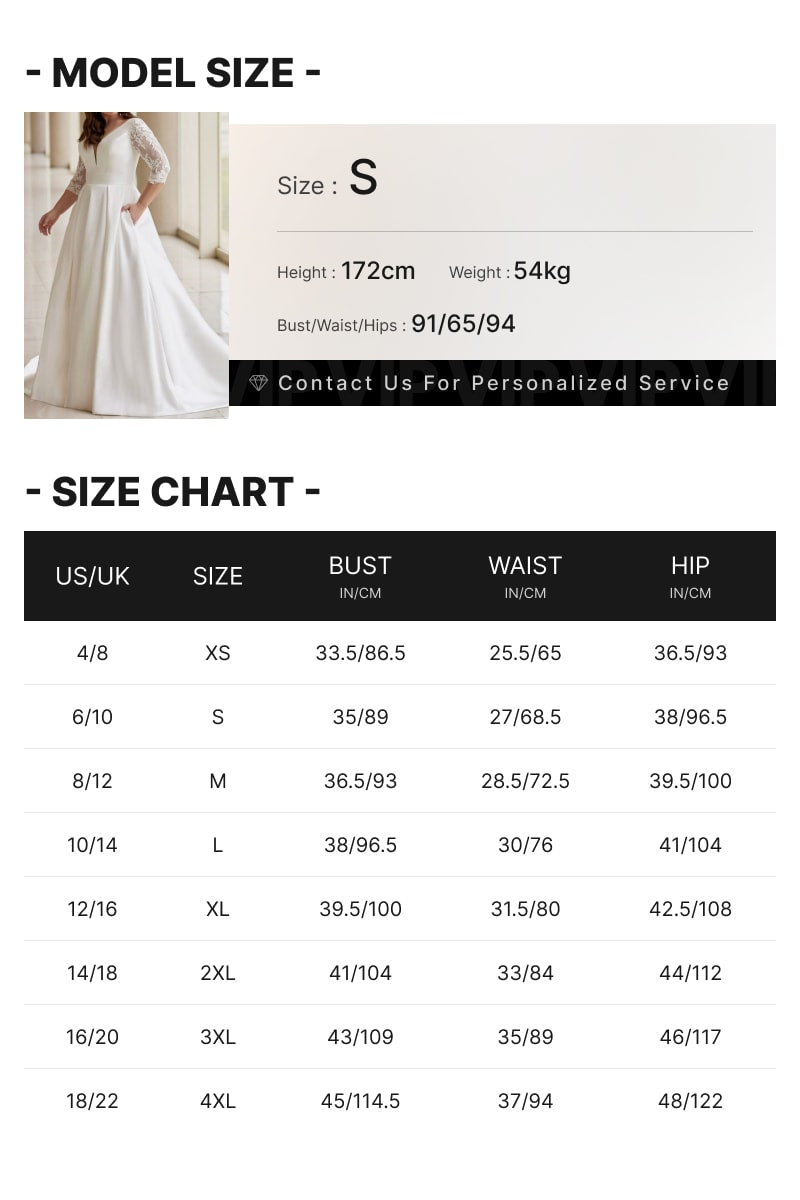 Plus Size Satin Wedding Dress
